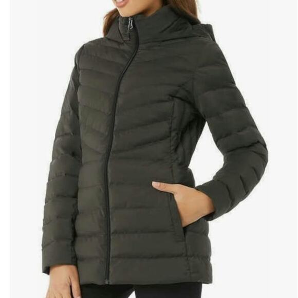 32 degrees heat hooded 4-way stretch packable puffer jacket woman's size medium - Picture 12 of 13